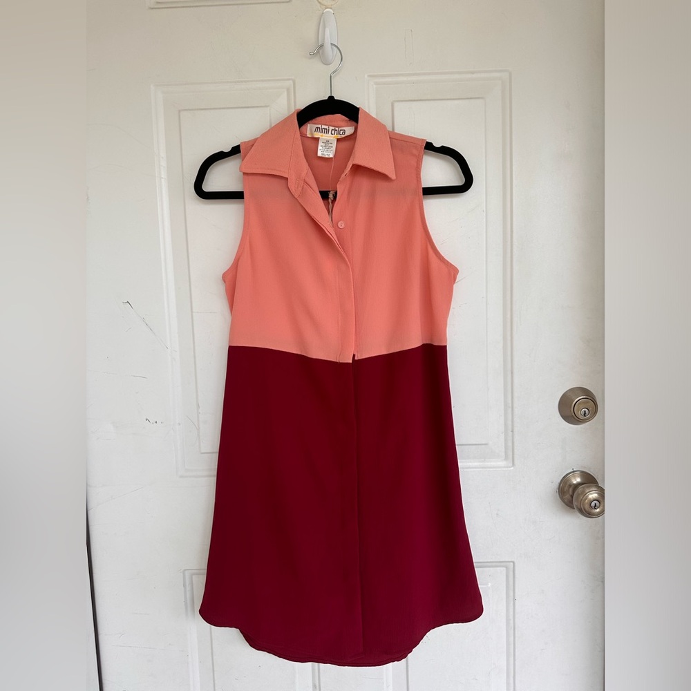 Mimi Chica 2 colored dress sleeveless Size XS